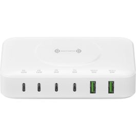 4smarts Base de Carga GaN 7 en 1 100W, Cargador Inalámbrico 15W, 6 Puertos USB (4x USB-C, 2x USB-A), Blanco Precio: 96.8899998. SKU: B1GJ9A3Z22