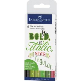 Rotulador Fibra Faber-Castell Pitt Hand Lettering Bolsa De 6 Precio: 14.7899994. SKU: B18W435W9B