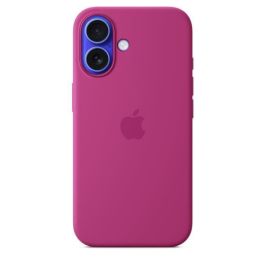 APPLE iPhone 16 - Funda de silicona con MagSafe - Fucsia APPLE iPhone 16 - Funda de silicona con MagSafe - Fucsia
