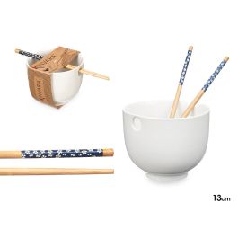 Kinvara Bowl Porcelana Asiatico Blanco con Palillos de Bambu 24 x 13 x 10.7 cm (Set de 12) Precio: 73.50000042. SKU: B16PFJHB6Z
