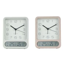 Reloj Despertador Basicos DKD Home Decor Blanco Rosa Palo 4.5 x 12 x 10 cm (2 Unidades) Reloj Despertador Basicos DKD Home Decor Blanco Rosa Palo 4.5 x 12 x 10 cm (2 Unidades)