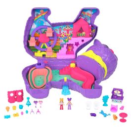 Mattel Cofre para Mini Muñecas Polly Pocket Gatito Piñata Partyland con 23 Accesorios Sorpresa