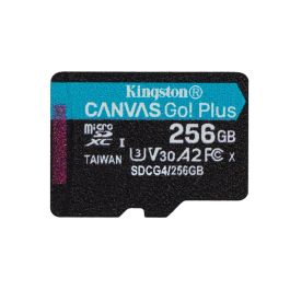 Kingston SDCG4/256GB Tarjeta de Memoria CANVAS Go! Plus 256GB microSD XC 200MB/s U3 V30 A2 para 4K UHD y Gaming con Adaptador Kingston SDCG4/256GB Tarjeta de Memoria CANVAS Go! Plus 256GB microSD XC 200MB/s U3 V30 A2 para 4K UHD y Gaming con Adaptador