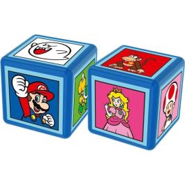 Winning Moves Super Mario Match 5 - Juego de Estrategia de Mesa con Cubos - Colecciona 5 Héroes Idénticos para Ganar - Edición Francesa