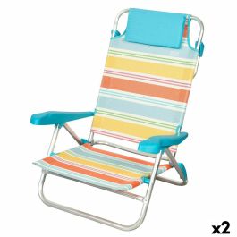 Silla de Playa Aktive Multicolor 48 x 90 x 60 cm (2 Unidades) Precio: 87.98999968. SKU: B1933R9G6M