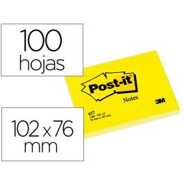 Bloc De Notas Adhesivas Quita Y Pon Post-It 76x102 mm Con 100 Hojas 657 12 unidades Precio: 21.49999995. SKU: B1FYP5MEVC