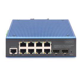 Digitus Switch Industrial Gigabit Ethernet PoE Gestionado L2 8+2 Puertos