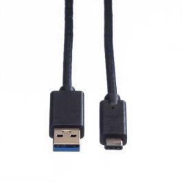 ROLINE 11.44.9010-20 Cable USB A a USB C, USB 3.2 Gen 1 (3.1 Gen 1), 5 Gbit/s, Negro, 0.5 m