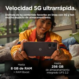 Motorola Moto G35 5G Smartphone 8GB RAM 256GB Almacenamiento Pantalla 6.72" 50MP Cámara Dual Color Greystone