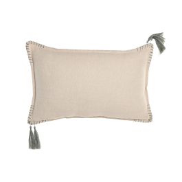 DKD Home Decor Cojín Boho Beige Verde 50 x 30 cm Algodón Yute con Borlas (2 Unidades) Precio: 19.94999963. SKU: B1EC6HMAHV