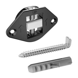 Italiana Ferramenta 947.27 Kit Colgador Oculto Coles Ø35 para Espejos y Paneles Regulable V/H, Carga 80Kg, Incluye Taco y Alcayata Precio: 1.49999949. SKU: B1FAT3X6ZQ