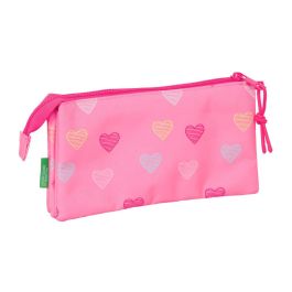 Safta Estuche Portatodo Triple Benetton Heart 120x220x30 mm
