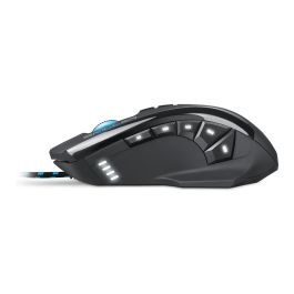 SHARKOON Ratón Gaming Skiller SGM1, Ergonómico, Óptico, 10800 DPI, 12 Teclas, Negro