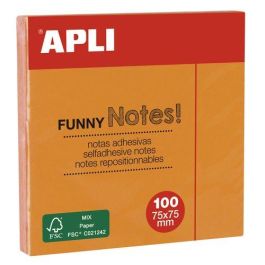 Taco Notas Apli 76X76 Naranja Neon (Set de 12) Precio: 10.50000006. SKU: BIX11900