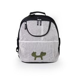 United Pets Mochila Transportín para Perros Urban Reverse Backpack Eco Cabina Avión, Máx. 7kg, Tejido Reciclado Negro/Verde