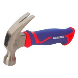 Workpro Martillo de Carpintero Mini 225g Mango Fibra Vidrio Acero Carbono Agarre Goma