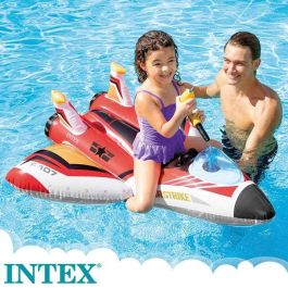 Intex Figura Hinchable Avion con Lanzador de Agua 117x117 cm para Niños +3 Años Modelos Surtidos
