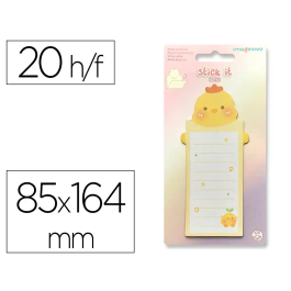 Imaginovo Bloc Notas Adhesivas Pollito 20 Hojas 85x164 mm Precio: 1.452. SKU: B18D6S5Y8A