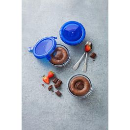 Pyrex Cook & Go Caja Redonda de Vidrio Borosilicato con Tapa Azul 0.20L (11x6 cm) - Apta Horno Congelador (-40°C a +300°C) Pyrex Cook & Go Caja Redonda de Vidrio Borosilicato con Tapa Azul 0.20L (11x6 cm) - Apta Horno Congelador (-40°C a +300°C)