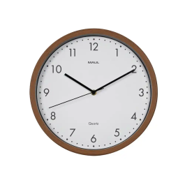 Maul Reloj Pared Redondo 30 cm Cuarzo Marco Madera Oscura Precio: 43.2212. SKU: B1KKGFRQ63