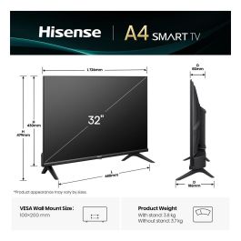 Hisense 32E4QT Smart TV 80cm 32" HD-Ready Negro Wifi Negro