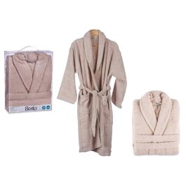 Albornoz Beige 500Gr L Xl Berilo 10X37CM (6 Unidades) Precio: 140.49999942. SKU: B1E3D9DVL4