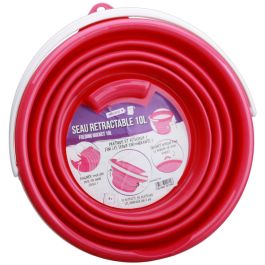 Je cherche une Idee Cubo Plegable 10 L Plástico y Silicona Colores Surtidos Ideal para el Hogar y Exterior