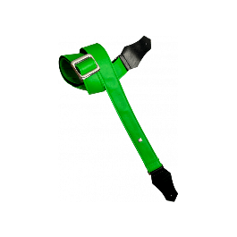 GETM Correa Guitarra Bajo Fly Green Ajustable Hasta 165 cm Polipiel Nailon Piel Color Verde
