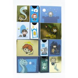 Harry Potter Calendario Adviento Licencia Oficial Sorpresas Peluches Insignias Pegatinas Llaveros Mundo Hogwarts 24 Dias