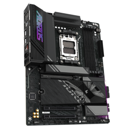 GIGABYTE Placa base X870E A ELITE WIFI7 - Compatible con CPUs AMD Ryzen 9000, VRM digital de 16+2+2 fases, hasta 8000MHz DDR5 (OC), 4xPCIe 5.0 + 4xM.2, Wi-Fi 7, LAN 2.5GbE, USB 3.2 Gen 2x2