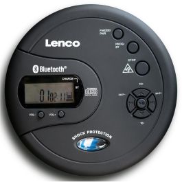 Lenco CD-300 Reproductor de MP3 Portátil Bluetooth Negro con Pantalla LCD