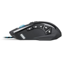 SHARKOON SGM1 Ratón Gaming Ergonómico Óptico con Cable 12 Botones Negro