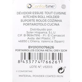 Portarrollos de Cocina Metal Grey 32 cm - Confortime (36 Unidades) Portarrollos de Cocina Metal Grey 32 cm - Confortime (36 Unidades)