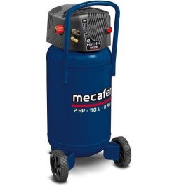 Compresor vertical - MECAFER - 425790 - 50 L - Coaxial azul - Sin aceite