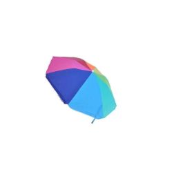 Parasol aluminio menorca 180 cm 6 varillas de fibra tubo 22/25 cm tubo desmontable mod sdos