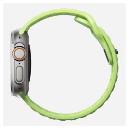 Nomad Sport Band para Apple Watch Series 9 / Ultra (46mm/49mm) - Glow - Correa Deportiva Ajustable de Caucho Verde Claro