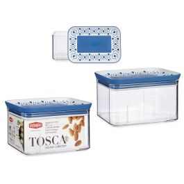 Bote Plástico Hermético Rectangular Tosca Azul 700 ml Stefanplast 10.3x8x15.5 cm (12 Unidades) Precio: 30.79000001. SKU: S3607637