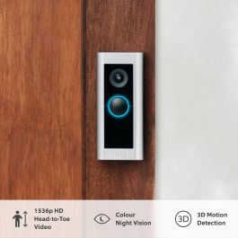 Ring Spotlight Cam Pro Battery Cámara de seguridad IP Exterior Inalámbrica 1080p Blanca