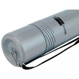 Liderpapel Portaplanos Plástico, Extensible hasta 80 cm, Diámetro 6 cm, Gris