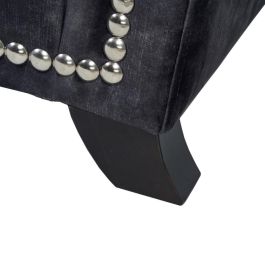 Sofá 3 Plazas Gris Oscuro Tejido Salón 228 X 97 X 100 cm