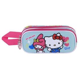 Karactermania Estuche Portatodo Doble 3D Hello Kitty Friendship Azul 22 x8 x9,5 cm