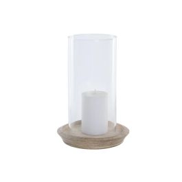 DKD Home Decor Portavelas Marron 19x19x26 cm Set de 2