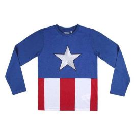 Pijama largo single jersey avengers capitan america talla 10 años Pijama largo single jersey avengers capitan america talla 10 años