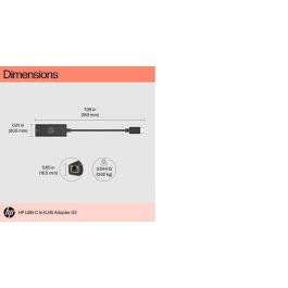 HP USB-C to RJ45 Adapter G2 HP USB-C to RJ45 Adapter G2