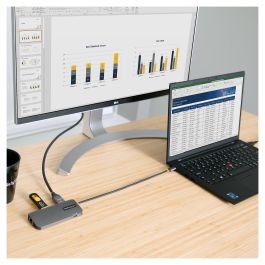 Hub USB Startech 127B-USBC-MULTIPORT Gris