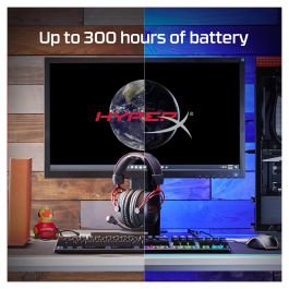 HP Cloud Alpha Wireless Gaming Headset Auriculares Inalámbricos Gaming Sonido Virtual 7.1 Surround DTS Headphone:X Over-Ear Negro Rojo