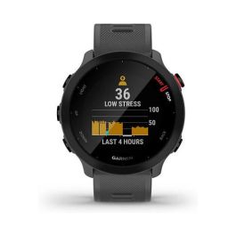 Garmin Forerunner 55 Reloj Inteligente GPS con Pantalla Táctil MIP, Resistente al Agua, Monitor de Frecuencia Cardíaca, Gris - 42 mm, 37 g