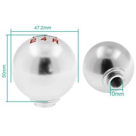 Occ Sport Pomo Palanca Cambios Redondo Aluminio Plata OCCPOM003 Universal