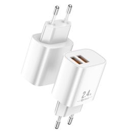 Qcharx Cargador Apolo 2.4A Dual USB 5V con Chip Inteligente y Carcasa Ignífuga Precio: 6.59000001. SKU: B1DGE56Z36