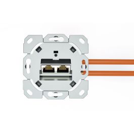 Digitus Toma de Red CAT 6A EA geschirmt 2xRJ45 Blanco